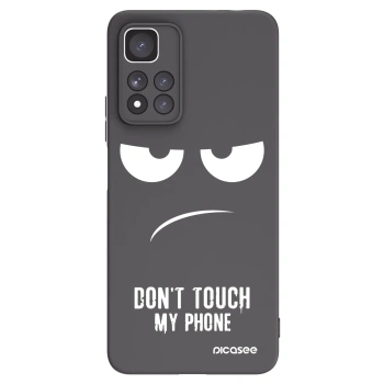 Picasee silikonski črni ovitek za Xiaomi Redmi Note 11 Pro+ 5G - Don't Touch My Phone