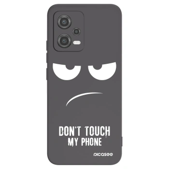 Picasee silikonski črni ovitek za Xiaomi Poco X5 - Don't Touch My Phone