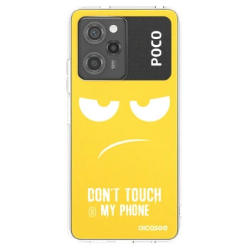 Picasee silikonski prozorni ovitek za Xiaomi Poco X5 Pro - Don't Touch My Phone
