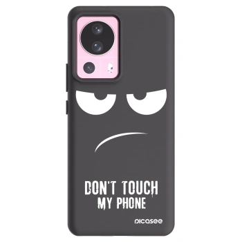 Picasee silikonski črni ovitek za Xiaomi 13 Lite - Don't Touch My Phone
