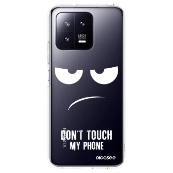 Picasee silikonski prozorni ovitek za Xiaomi 13 Pro - Don't Touch My Phone