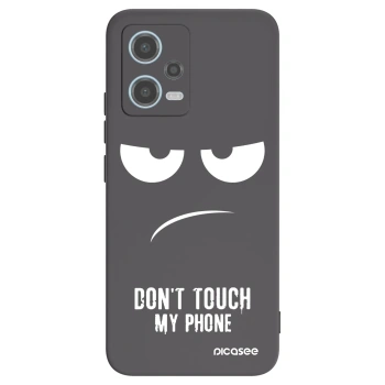 Picasee silikonski črni ovitek za Xiaomi Redmi Note 12 5G - Don't Touch My Phone