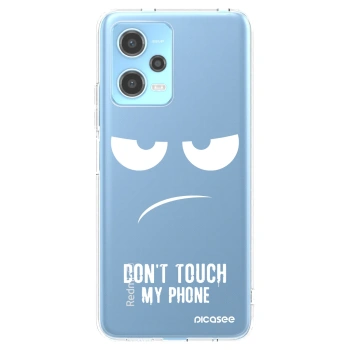 Picasee silikonski prozorni ovitek za Xiaomi Redmi Note 12 5G - Don't Touch My Phone