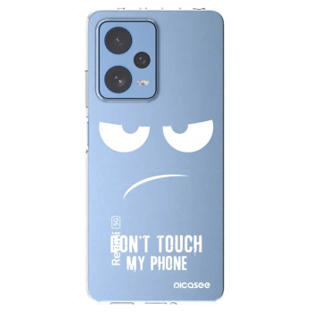 Picasee silikonski prozorni ovitek za Xiaomi Redmi Note 12 Pro 5G - Don't Touch My Phone
