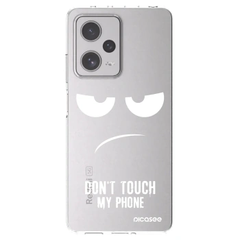 Picasee silikonski prozorni ovitek za Xiaomi Redmi Note 12 Pro+ 5G - Don't Touch My Phone