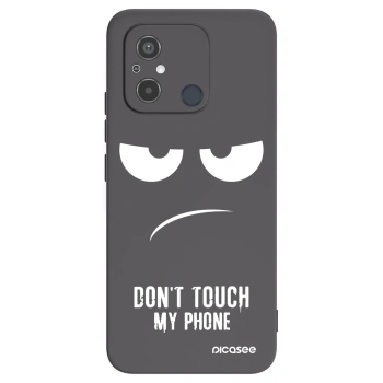 Picasee silikonski črni ovitek za Xiaomi Redmi 12C - Don't Touch My Phone