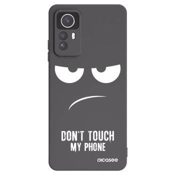Picasee silikonski črni ovitek za Xiaomi Redmi Note 12S - Don't Touch My Phone