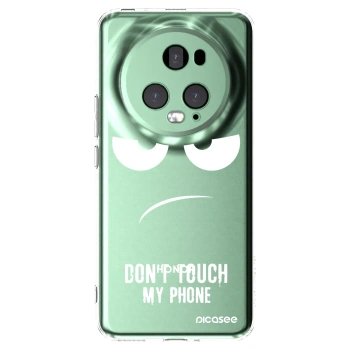 Picasee silikonski prozorni ovitek za Honor Magic5 Pro - Don't Touch My Phone