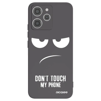 Picasee silikonski črni ovitek za Xiaomi Redmi 12 4G - Don't Touch My Phone
