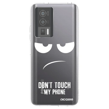 Picasee silikonski prozorni ovitek za Xiaomi Poco F5 Pro 5G - Don't Touch My Phone