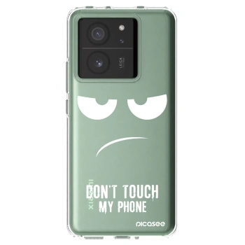 Picasee silikonski prozorni ovitek za Xiaomi 13T Pro - Don't Touch My Phone