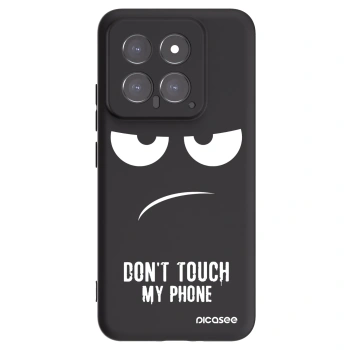 Picasee silikonski črni ovitek za Xiaomi 14 - Don't Touch My Phone