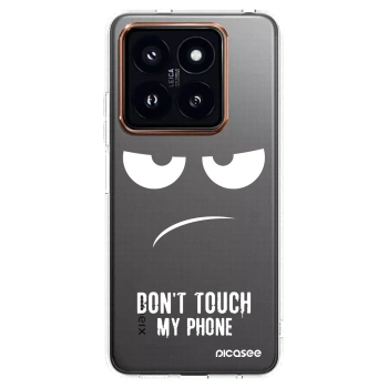 Picasee silikonski prozorni ovitek za Xiaomi 14 Pro - Don't Touch My Phone
