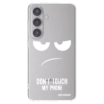 Picasee silikonski prozorni ovitek za Samsung Galaxy S24 S921B 5G - Don't Touch My Phone