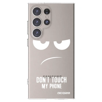 Picasee silikonski prozorni ovitek za Samsung Galaxy S24 Ultra S928B 5G - Don't Touch My Phone