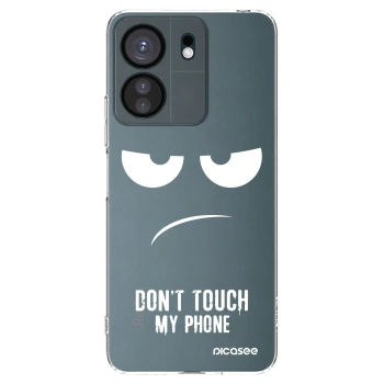 Picasee silikonski prozorni ovitek za Xiaomi Redmi 13C 4G - Don't Touch My Phone