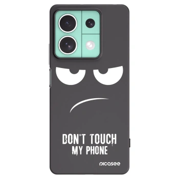 Picasee silikonski črni ovitek za Xiaomi Redmi Note 13 5G - Don't Touch My Phone