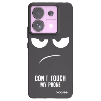 Picasee silikonski črni ovitek za Xiaomi Redmi Note 13 Pro 5G - Don't Touch My Phone