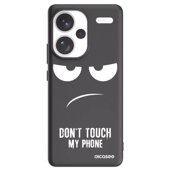 Picasee silikonski črni ovitek za Xiaomi Redmi Note 13 Pro+ 5G - Don't Touch My Phone