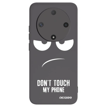 Picasee silikonski črni ovitek za Honor Magic6 Lite 5G - Don't Touch My Phone