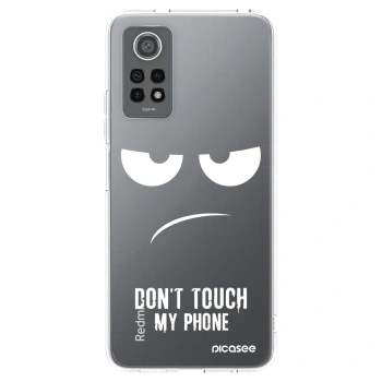 Picasee silikonski prozorni ovitek za Xiaomi Redmi Note 12 Pro 4G - Don't Touch My Phone