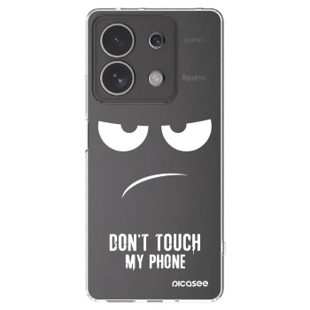 Picasee silikonski prozorni ovitek za Xiaomi Redmi Note 13 4G - Don't Touch My Phone
