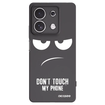 Picasee silikonski črni ovitek za Xiaomi Redmi Note 13 4G - Don't Touch My Phone