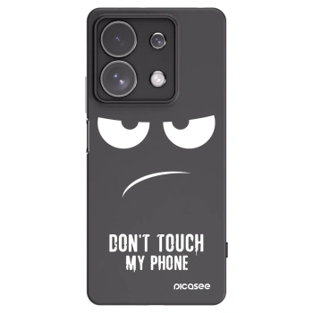 Picasee silikonski črni ovitek za Xiaomi Redmi Note 13 Pro 4G - Don't Touch My Phone