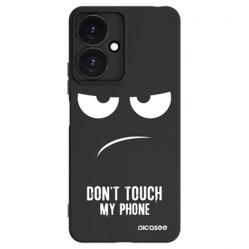 Picasee silikonski črni ovitek za Xiaomi Redmi 13C 5G - Don't Touch My Phone