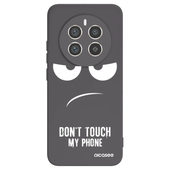 Picasee silikonski črni ovitek za Realme 12 Pro 5G - Don't Touch My Phone