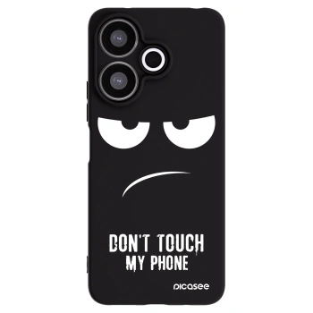 Picasee silikonski črni ovitek za Xiaomi Redmi 13 4G - Don't Touch My Phone