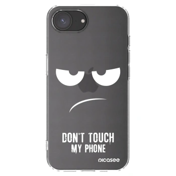 Picasee silikonski prozorni ovitek za Apple iPhone 16e - Don't Touch My Phone