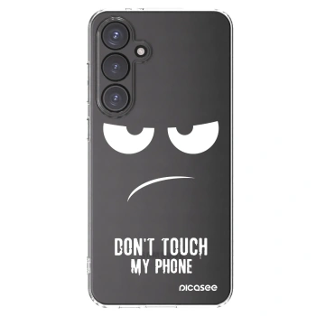 Picasee silikonski prozorni ovitek za Samsung Galaxy S24 FE S721B - Don't Touch My Phone