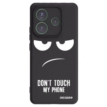 Picasee silikonski črni ovitek za Xiaomi Redmi Note 14 5G - Don't Touch My Phone