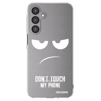 Picasee silikonski prozorni ovitek za Samsung Galaxy A16 5G - Don't Touch My Phone