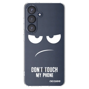 Picasee silikonski prozorni ovitek za Samsung Galaxy S25 5G - Don't Touch My Phone