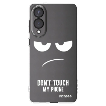 Picasee silikonski prozorni ovitek za Samsung Galaxy S25 Edge 5G - Don't Touch My Phone