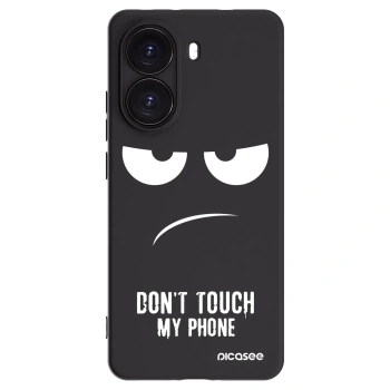 Picasee silikonski črni ovitek za Xiaomi Poco X7 Pro 5G - Don't Touch My Phone