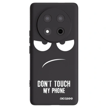 Picasee silikonski črni ovitek za Honor Magic7 Lite 5G - Don't Touch My Phone