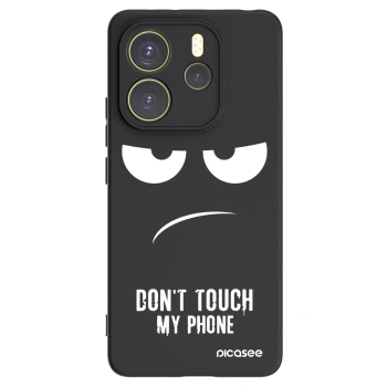 Picasee silikonski črni ovitek za Xiaomi Redmi Note 14 4G - Don't Touch My Phone