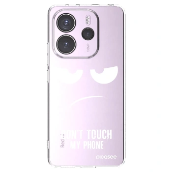 Picasee silikonski prozorni ovitek za Xiaomi Redmi Note 14 4G - Don't Touch My Phone