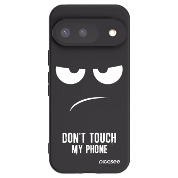 Picasee silikonski črni ovitek za Google Pixel 9 - Don't Touch My Phone