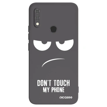 Picasee silikonski črni ovitek za Xiaomi Redmi Note 7 - Don't Touch My Phone
