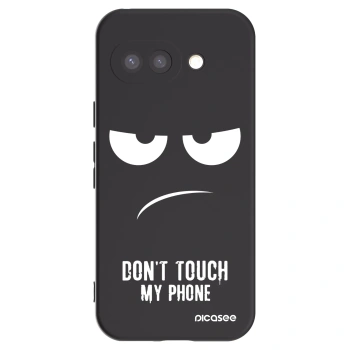 Picasee silikonski črni ovitek za Google Pixel 9a - Don't Touch My Phone