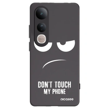 Picasee silikonski črni ovitek za Vivo V50 Lite 5G - Don't Touch My Phone