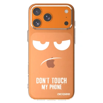 Picasee silikonski prozorni ovitek za Apple iPhone 17 Pro Max - Don't Touch My Phone