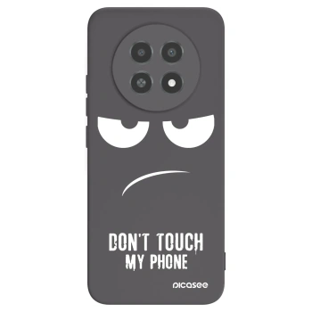 Picasee silikonski črni ovitek za Realme 12X - Don't Touch My Phone