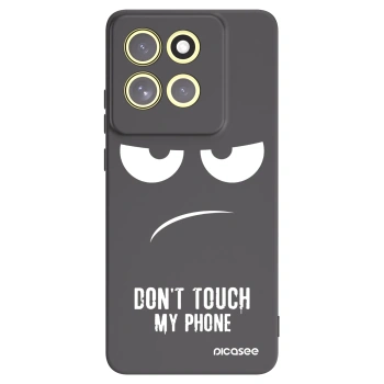 Picasee silikonski črni ovitek za Motorola Moto G86 5G - Don't Touch My Phone