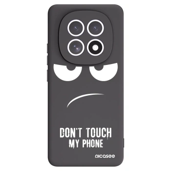 Picasee silikonski črni ovitek za Xiaomi Redmi Note 15 - Don't Touch My Phone