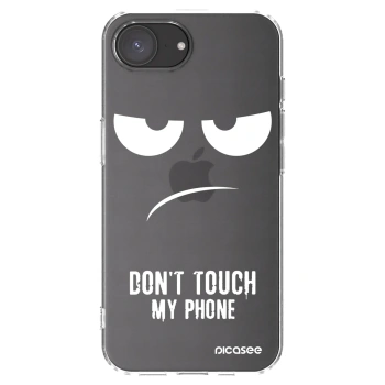 Picasee silikonski prozorni ovitek za Apple iPhone 17e - Don't Touch My Phone